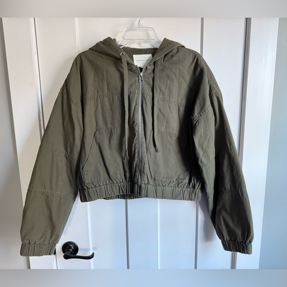 AEROPOSTALE Olive Green Jacket Coat Large L - Picture 2 of 5